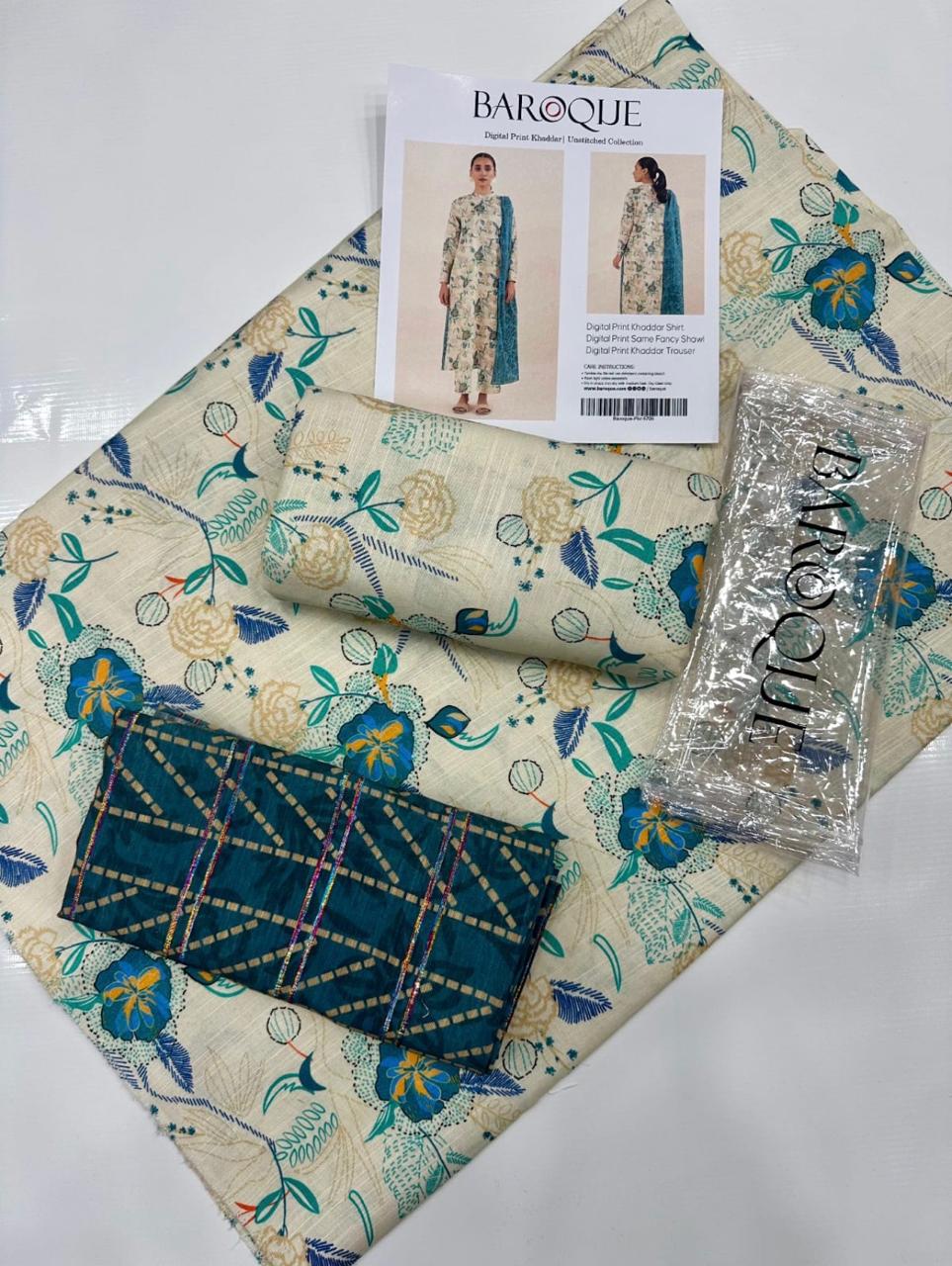 Baroque 3pc Fancy Shawl