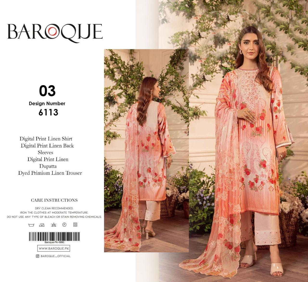 Baroque 3pc Linen