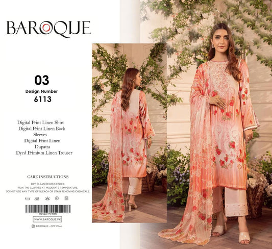 Baroque 3pc Linen