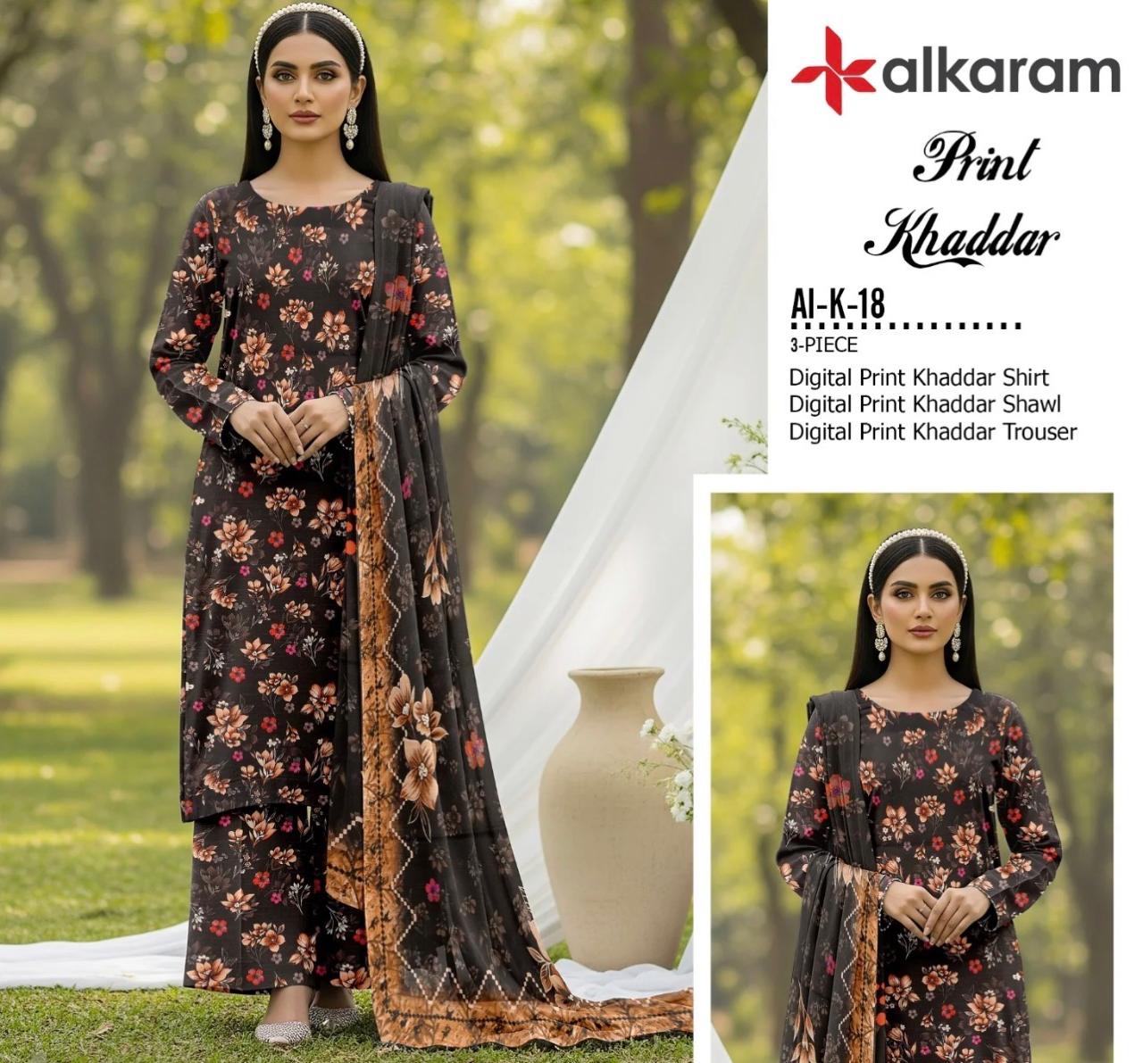 Al Karam 3pc Khaddar