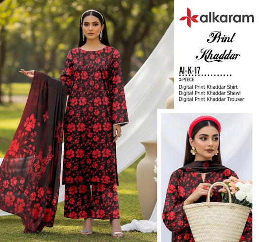 Al Karam 3pc Khaddar
