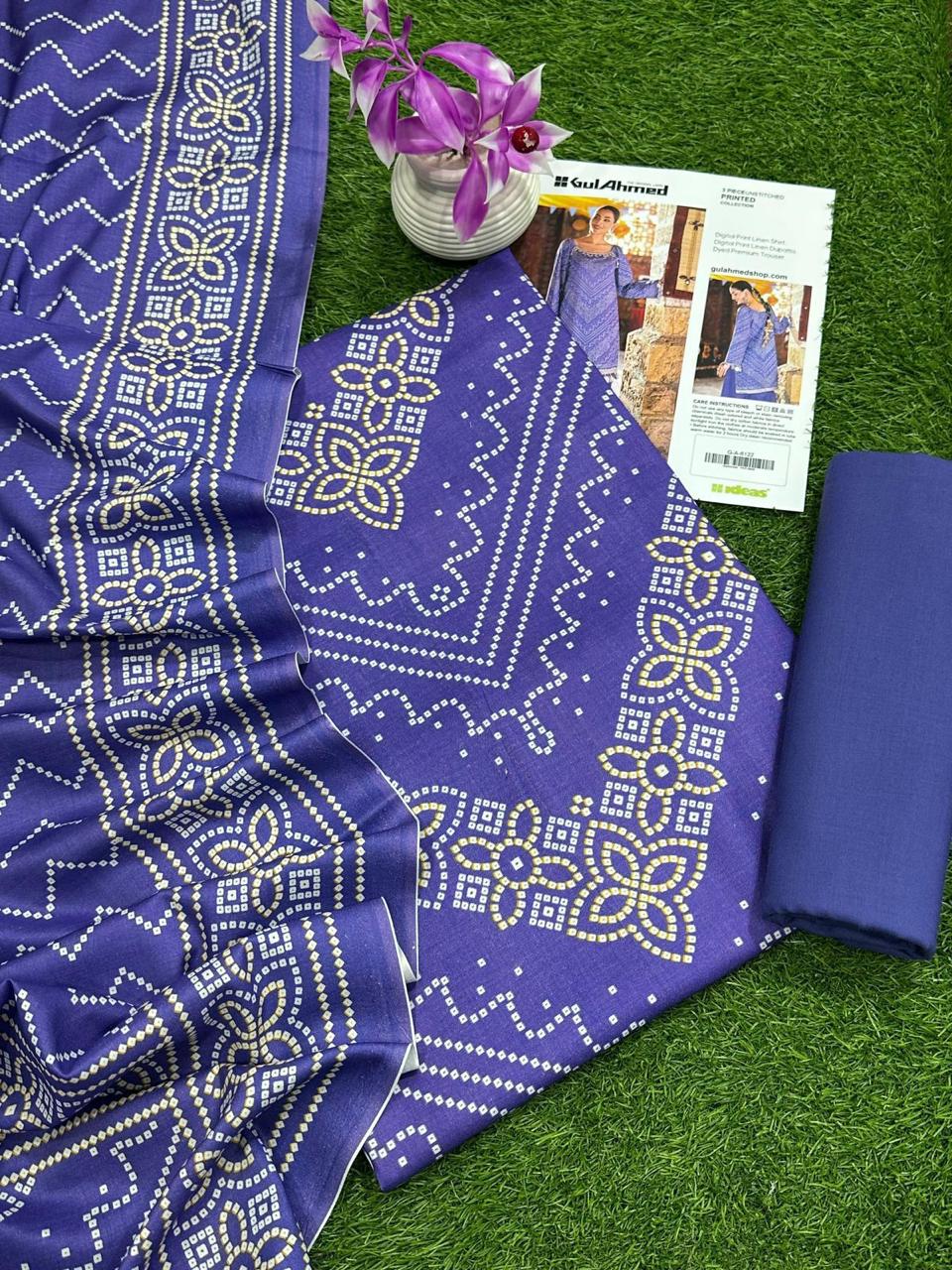 Gul Ahmed 3pc Linen