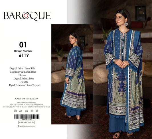 Baroque 3pc Linen