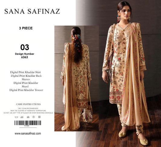 Sana Safinaz 3pc Khaddar