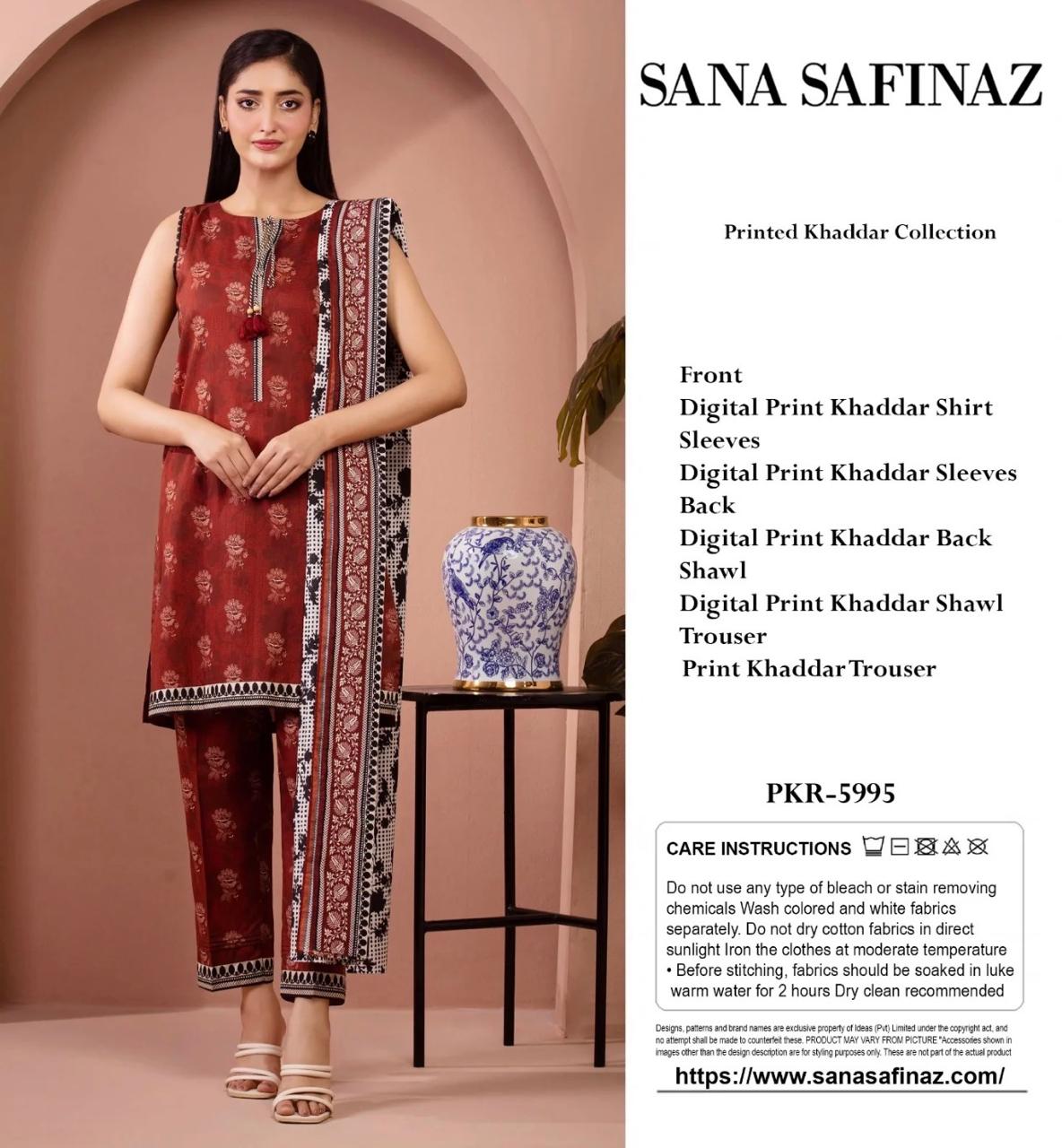 Sana Safinaz 3pc Khaddar