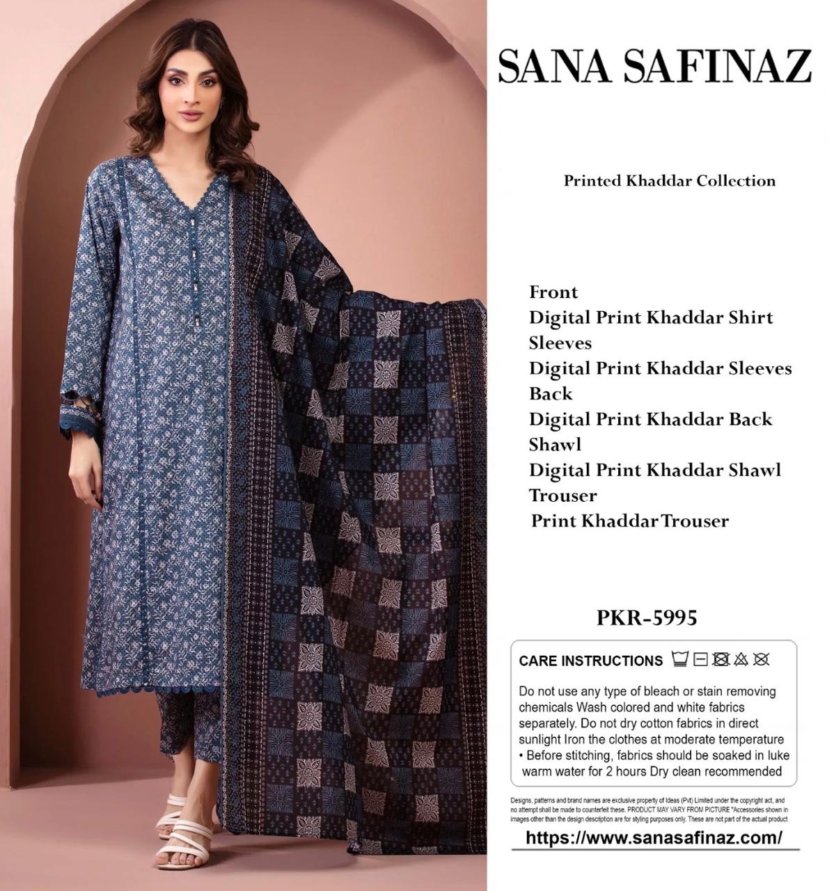 Sana Safinaz 3pc Khaddar