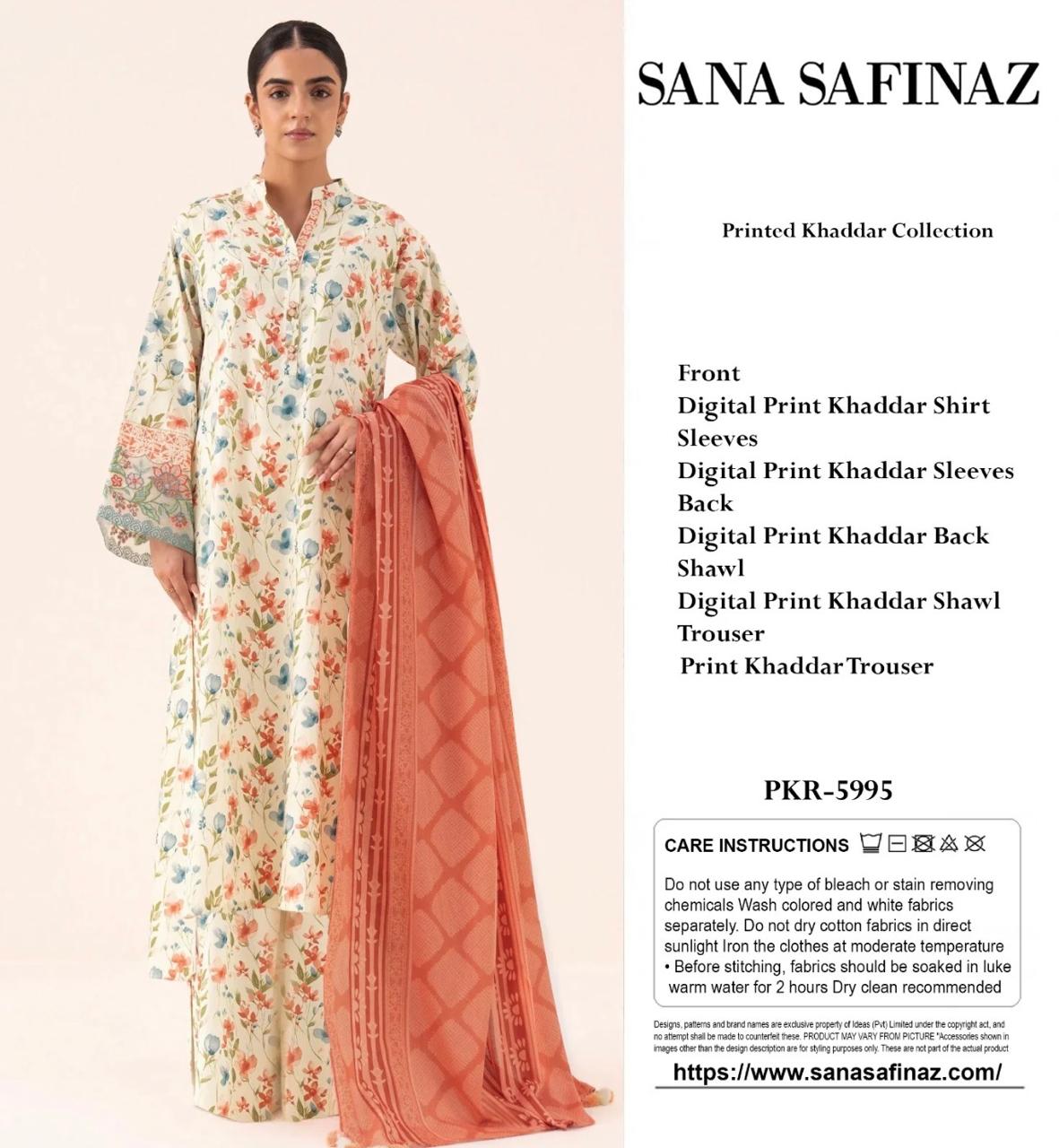 Sana Safinaz 3pc Khaddar