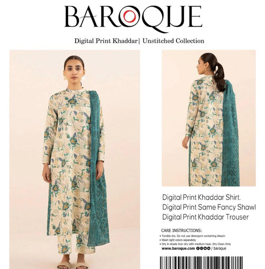 Baroque 3pc Fancy Shawl