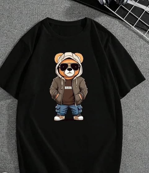 Bear Patterned T-Shirt