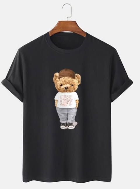 Bear Patterned T-Shirt