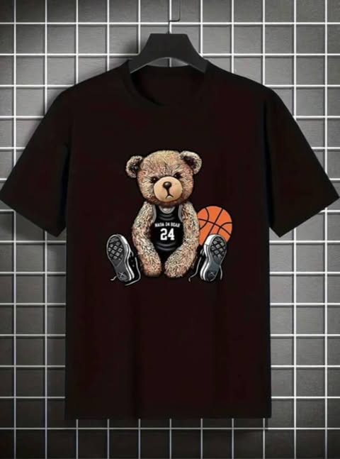 Bear Patterned T-Shirt