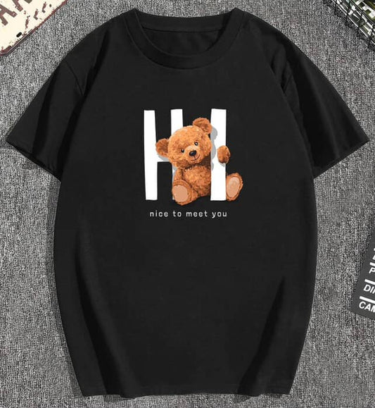 HI Bear Printed T-Shirt